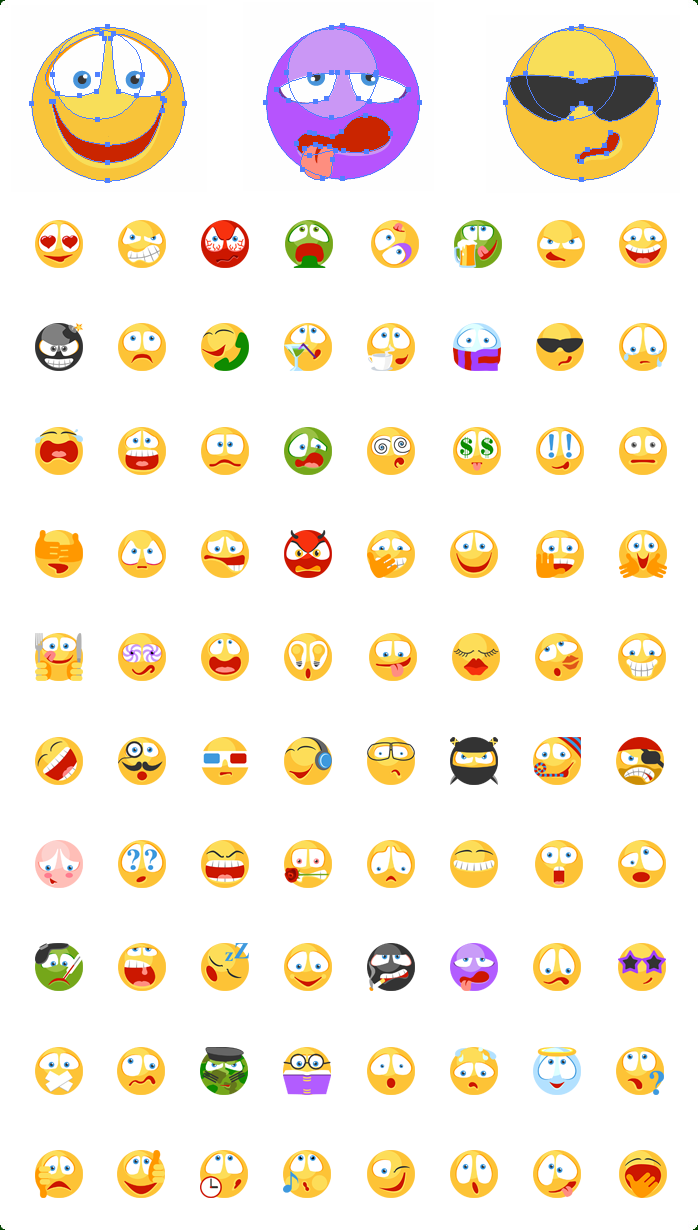 Emoticons Vector Icons