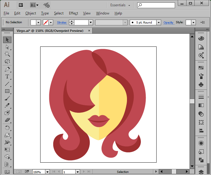 Flat Zodiac Vector Icons - one icon in Adobe Illustrator