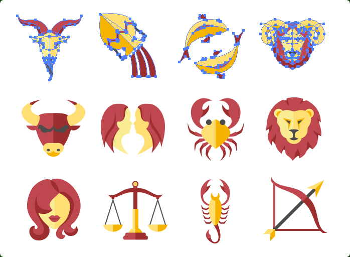 Zodiac Vector Icons