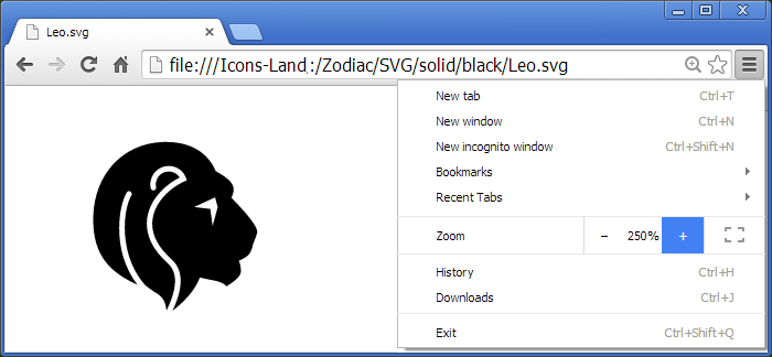 Metro Zodiac SVG Icons - one icon in Adobe Illustrator