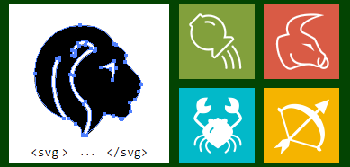 Metro Zodiac SVG Icons