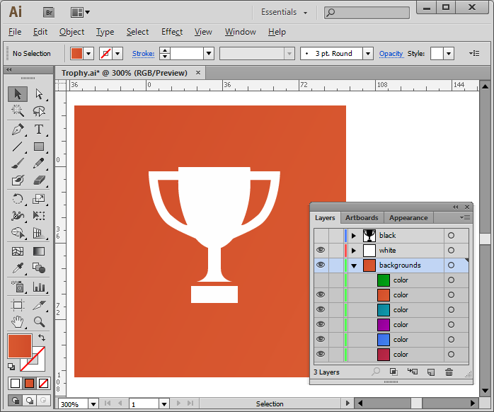Metro Sport Vector Icons - one icon in Adobe Illustrator