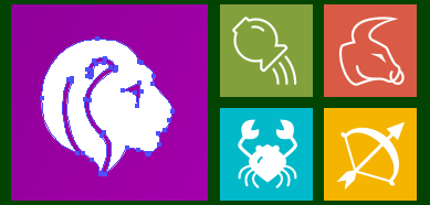 Metro Zodiac Vector Icons