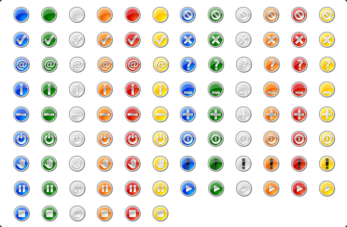 Round Button Icons